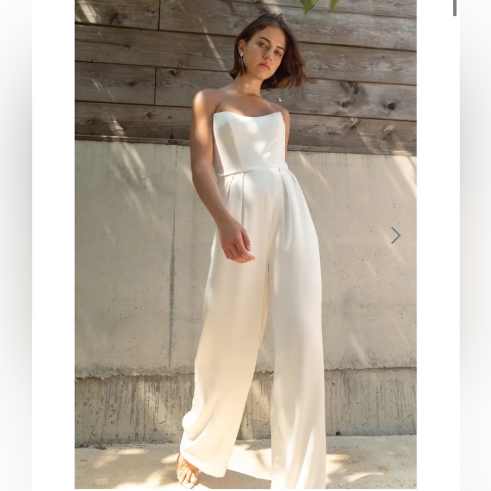 Jenny Yoo Annika Bridal Jumpsuit - Size 8